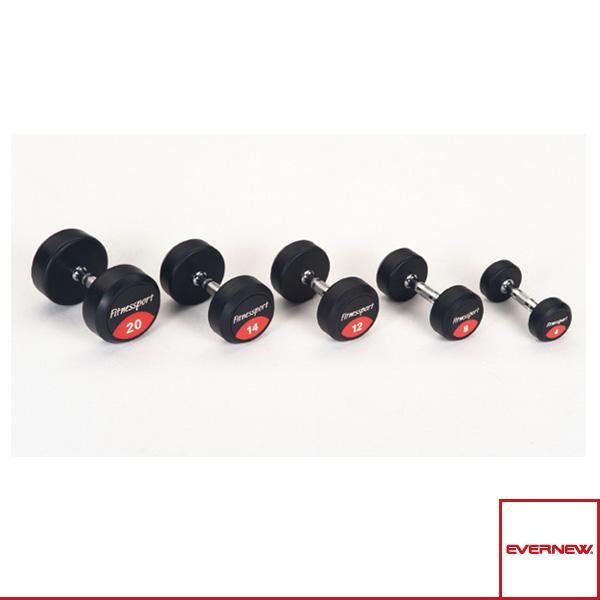 エバニュー オールスポーツトレーニング用品 [送料別途]ラバーダンベル6kg 2個1組 ETB465