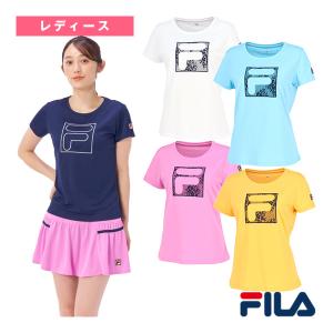 (5%OFFクーポン）フィラ テニス・バドミントン ウェア『レディース』 アップリケTシャツ/レディース『VL2840』｜racket