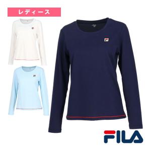 (5%OFFクーポン）フィラ テニス・バドミントン ウェア『レディース』 ロングスリーブシャツ/レディース『VL2849』｜racket