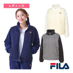 【新品】FILA テニス トラックジャケット ニット レディース フィラ NEW テニス】53 トラックジャケット / レディース （グレー） -FILA