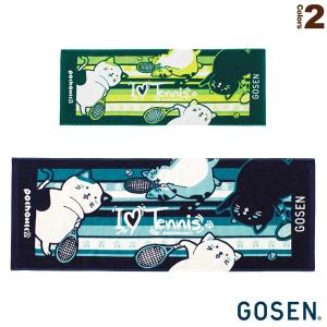 ゴーセン テニスアクセサリ 買物 小物 Pochaneco ぽちゃ猫 フェイスタオル I Love Tennis Ntf10