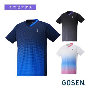 ゴーセン テニス・バドミントン ウェア『メンズ/ユニ』 ゲームシャツ/ユニセックス『T2410』｜racket