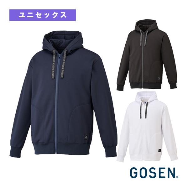 ゴーセン テニスウェア『メンズ/ユニ』 裏起毛ストレッチジップアップパーカー ユニセックス W254...