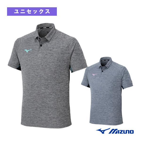 ミズノ 卓球ウェア『メンズ/ユニ』 ゲームシャツ 半袖ポロ衿 杢 ユニセックス 82JAC105