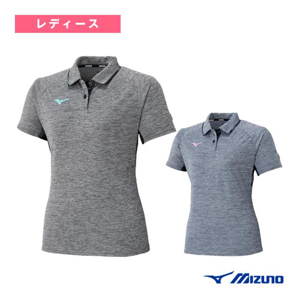 ミズノ 卓球ウェア『レディース』 ゲームシャツ 半袖ポロ衿 杢 レディース 82JAC210