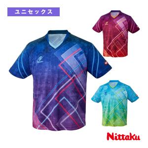 ニッタク 卓球ウェア『メンズ/ユニ』 ブライトネオンシャツ BRIGHTNEON SHIRT ユニセックス NW-2212｜racket
