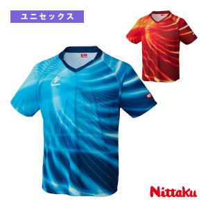 ニッタク 卓球ウェア『メンズ/ユニ』 エディーシャツ EDDY SHIRT ユニセックス NW-2215｜racket