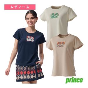 プリンス テニスウェア『レディース』 2025年07月下旬『予約』Tシャツ レディース WF5078｜racket