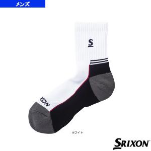 スリクソン テニス バドミントンウェア メンズ ユニ Spo6706 即出荷 テニスウェア男性用靴下 ハーフ メンズソックス