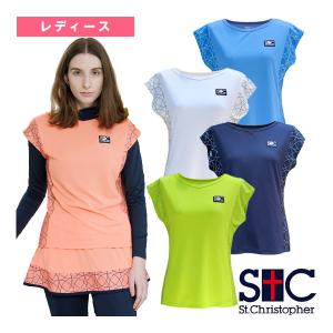 セントクリストファー テニス・バドミントンウェア『レディース』 サイドクロワゾンゲームシャツ/レディース『STC-BDW2363』｜racket