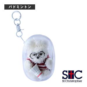 セントクリストファー バドミントンアクセサリ・小物 くましゃんバドチャーム St. D.memeコラボ STC-BEA4900｜racket