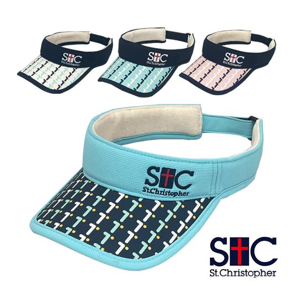 セントクリストファー テニスアクセサリ・小物 T-ball patternバイザー STC-BFA4...