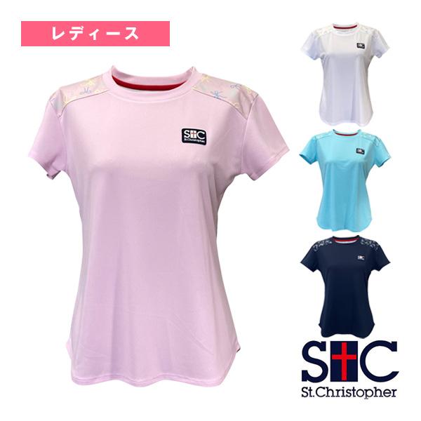 セントクリストファー テニスウェア『レディース』 リボンpatternシャツ レディース STC-B...