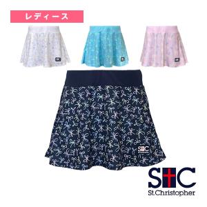 セントクリストファー テニスウェア（レディース） リボンpatternスコート レディース STC-BFW2012｜ラケットプラザ