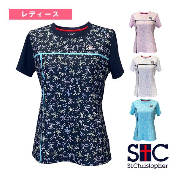セントクリストファー テニスウェア『レディース』 リボンpatternシャツ レディース STC-B...