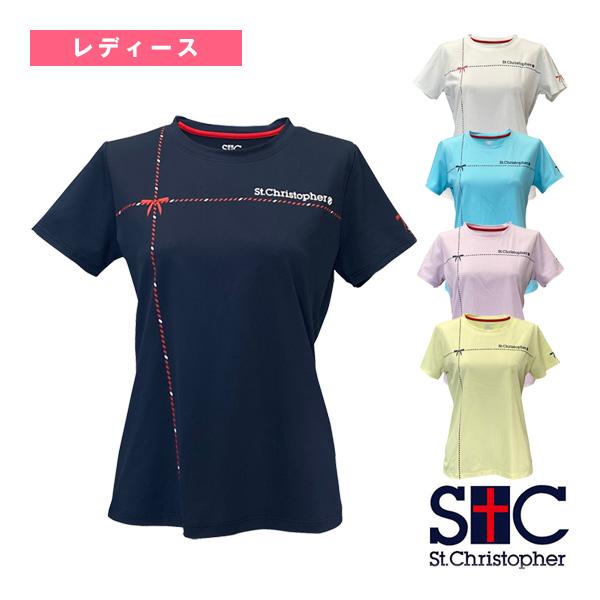 セントクリストファー テニスウェア『レディース』 リボンテープシャツ レディース STC-BFW20...