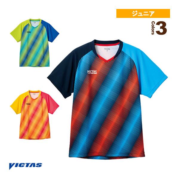 【PayPay祭★P3倍】ヴィクタス 卓球ウェア『ジュニア』 バイアスストライプゲームシャツ ジュニ...