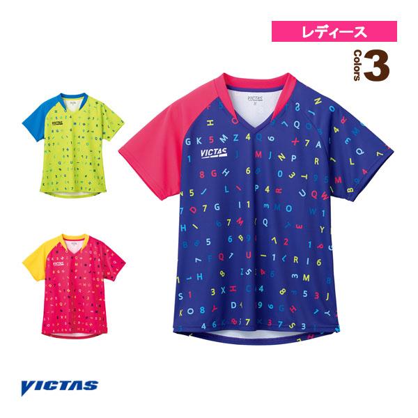 【PayPay祭★P3倍】ヴィクタス 卓球ウェア『レディース』 ポップフォントレディスゲームシャツ ...