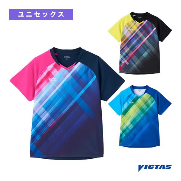 ヴィクタス 卓球ウェア『メンズ/ユニ』 グラデチェック ゲームシャツ GRADATION CHECK...