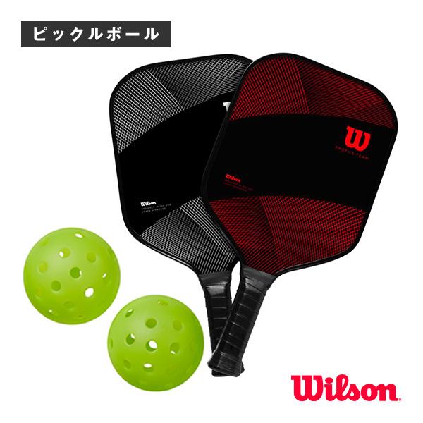 ウィルソン ピックルボールラケット ピックルボールキット PICKLEBALL KIT パドル2本 ...
