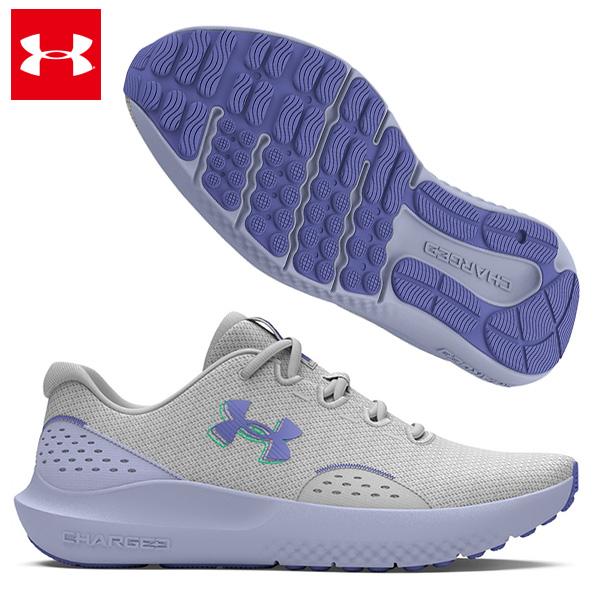 [爆買い]アンダーアーマー チャージド サージ4 ランニングシューズ レディス 25SS グレー 3...