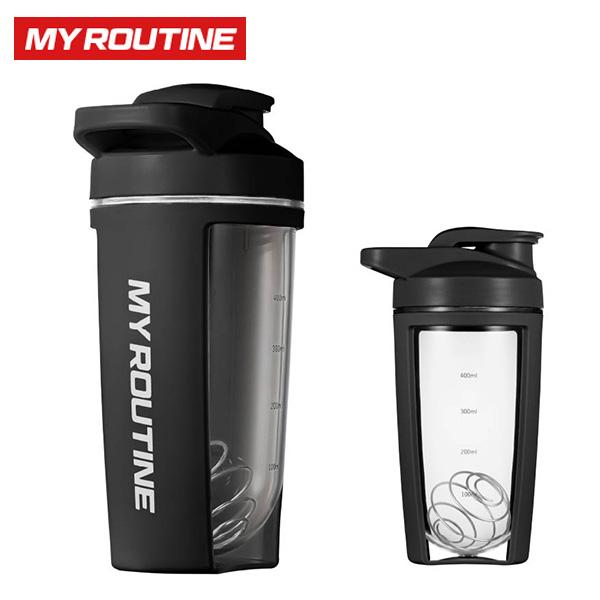 マイルーティーン シェーカークラッシック＜ブラック＞500ml  プロテインシェーカー おしゃれ ニ...