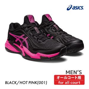 ASICS　COURT FF 3　コートFF3　2023SSモデル　アシックス　1041A370-001　メンズ　Black/Hot Pink　テニスシューズ　オールコート｜racketshop-approach