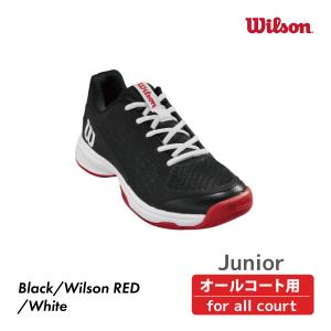 WILSON ラッシュプロジュニアL RUSH PRO JR L オールコート WRS333010 ブラック ウィルソン テニス  子供 シューズ｜ラケットショップ・アプローチ