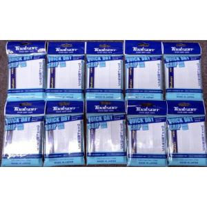 【トアルソン】クイックドライグリップ（3本入）　　1ETG2239　　ホワイト×10個セット