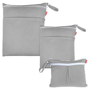 Damero ウェットバッグ 3点セット オムツ おしりふき 着替え タオル 水着 お風呂用品入れ マ