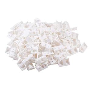 MroMax ブラケット クローゼット プラスチック 4穴 シェルフ コーナー ブレース ジョイント ブラケット サポー