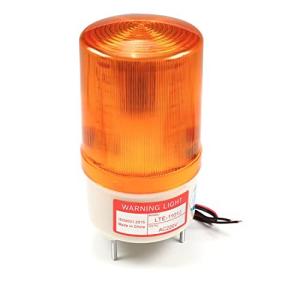 Othmro 定格電圧220V 90db 電源1W ブザー付き シャイニー 黄 LTE1101J 1個入り 警告灯 PVC材質 LED 非常信号灯 防水 高反