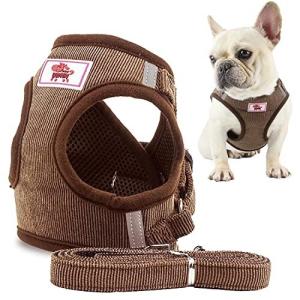 Tengcong 犬 ハーネス ペット 犬用 ハーネス 胴輪 中小型犬 猫用 ソフト メッシュ ベスト ハーネス リードセット