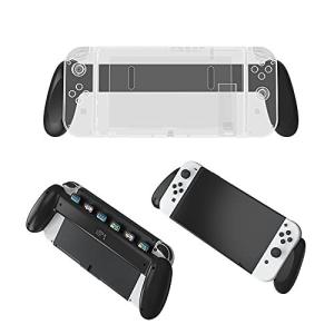 Uniraku Nintendo Switch 有機ELモデル専用グリップ  携帯モードで操作性アップハンドル 人間工学に基づいてデ