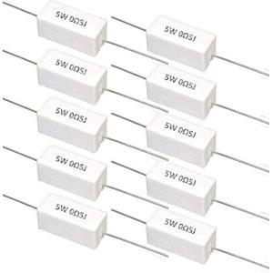 オーディオファン セメント抵抗 5W 0.5 許容±5% 10個セット
