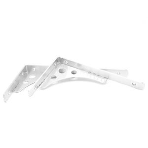 KKlewu 棚受け金具 L字型 ステンレス アイアンブラケット 2way シェルフ 重荷重用 ネジ入り 2個セット