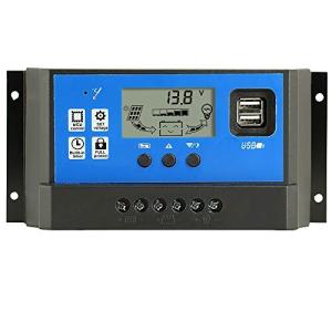 Y&H 60A ソーラーチャージャーコントローラー 12V/24V チャージコントローラー LCD 充電 電流ディスプレイ 液晶 ソ