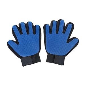HelloGo ペットブラシ手袋グルーミンググローブ マッサージブラシ手袋 トリミング ペット用抜け毛取り 犬用 猫