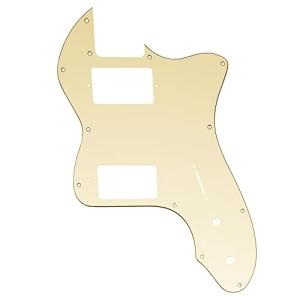 Musiclily Pro 12穴 カバー付きHH ピックガード USA/メキシコ フェンダー72テレキャスターシンラインエレキギター用