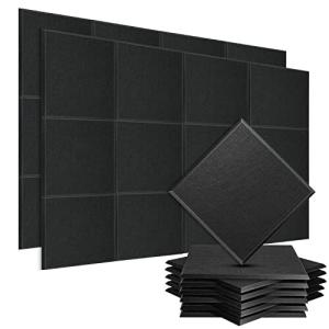 YOPIN 吸音材 200kg/m 高密度 吸音ボード 吸音対策 室内装飾 楽器 消音 騒音 防音 30cm×30cm 手軽にDIY 難燃 防湿 保
