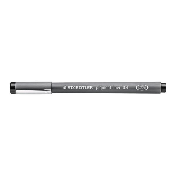 ステッドラー(STAEDTLER) 水性ペン ピグメントライナー ブラック 0.4mm 10本 30...