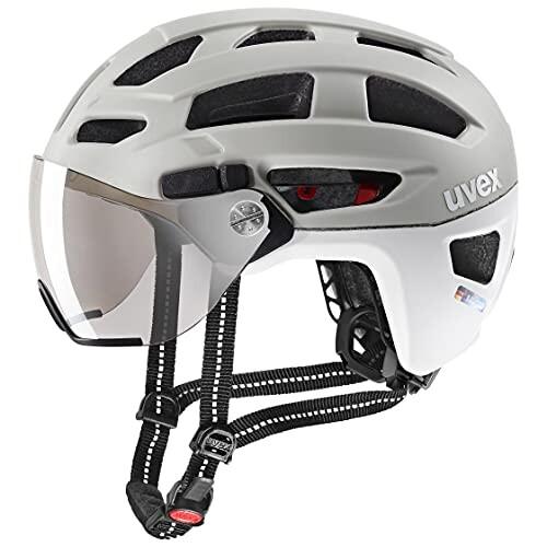 uvex(ウベックス) 自転車ヘルメット バイザー付き LEDライト付属 CE認証 ドイツ製 fin...