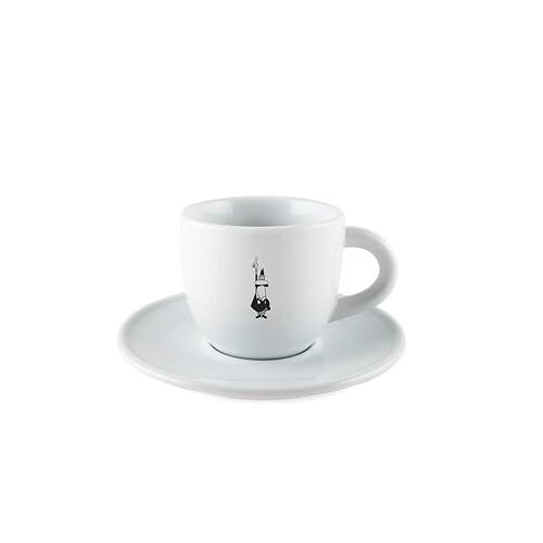 BIALETTI(ビアレッティ) Bialettiカップ&amp;ソーサー ロゴ入り エスプレッソ コーヒー...