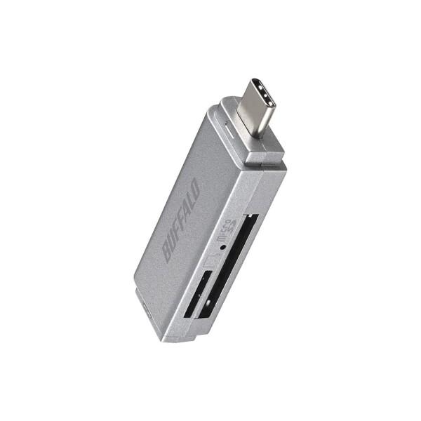 バッファロー USB3.2 Type-C 接続 ポータブルカードリーダー iPhone 15 / 1...