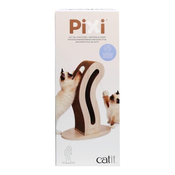 Catit Pixi スクラッチャーCat Tail 猫用ファニチャー 猫型爪とぎ 自立式 ダンボー...