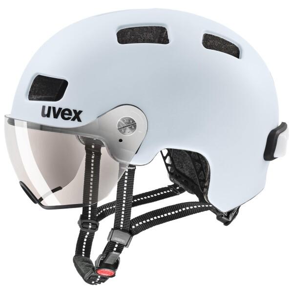 uvex(ウベックス) 自転車ヘルメット バイザー付き LEDライト付属 CE認証 ドイツ製 rus...