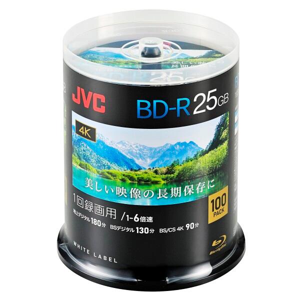 ビクター(VICTOR) JVC 1回録画用 ブルーレイディスク BD-R 25GB 片面1層 1-...