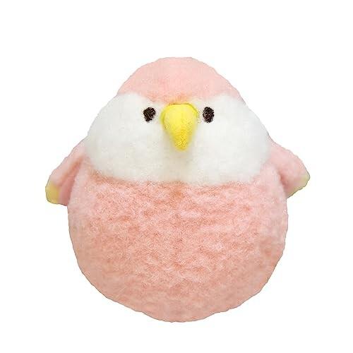 サンレモン ぽわびより アキクサインコ ピンク S 9×8.5×10cm ぬいぐるみ アニマル P-...