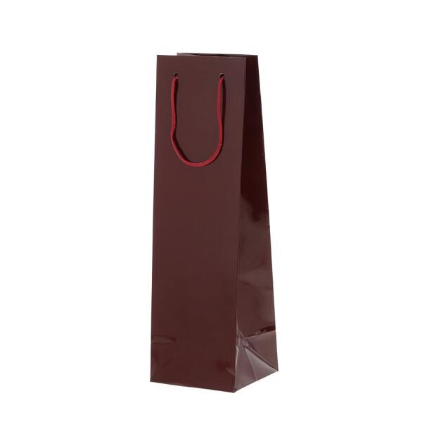 HEIKO 紙袋 ブライトバッグ ワイン1本 エンジ 006459205 1ケース(10枚入×30袋...
