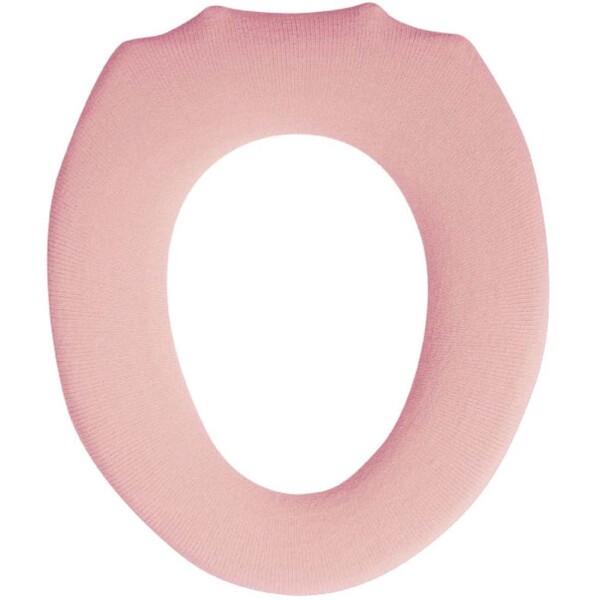 オカトー 厚織 トイレ 便座カバー O型 ふかふか 節電 洗える ピンク
